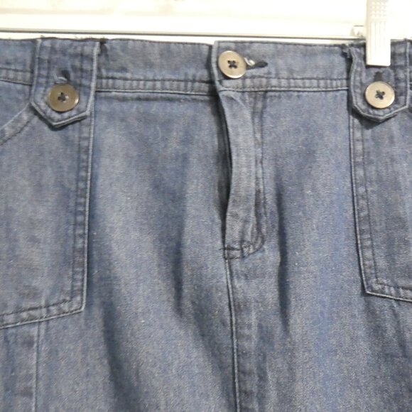 SOUTHERN LADY | size 14 | Blue Denim Skirt | 100% Cotton - Picture 4 of 16